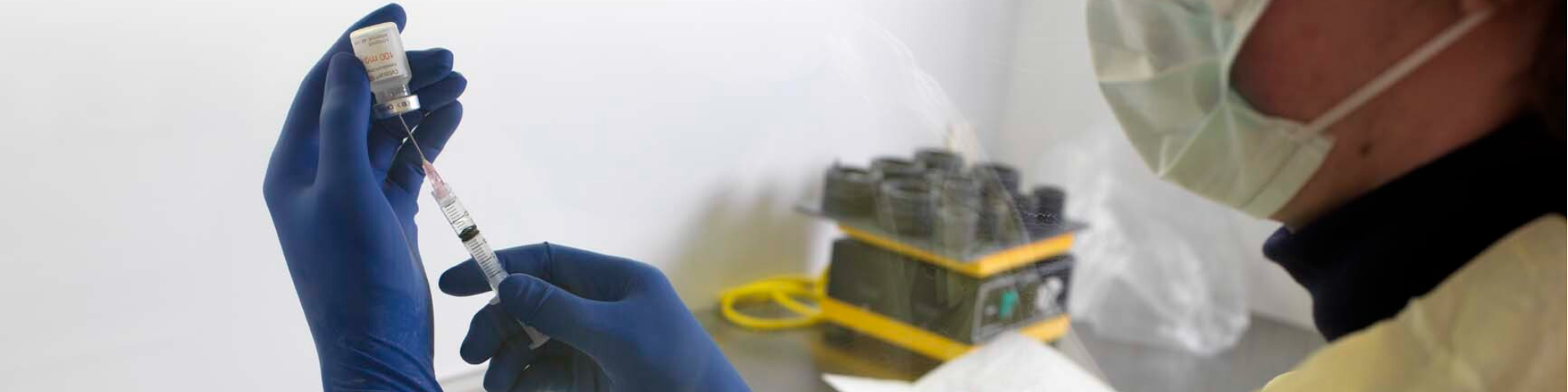 Nurse preparing chemotherapy drug