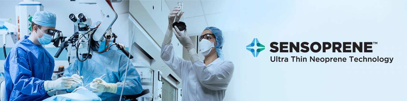 Healthcare workers wearing Ansell gloves with SENSOPRENE™ Technology with high sensitivity without compromising on durability & protection