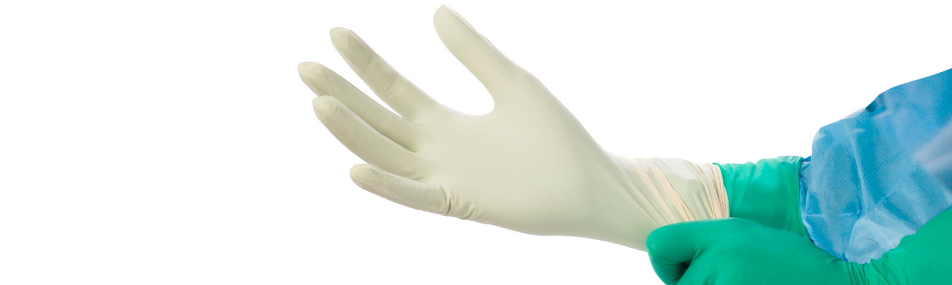 Double donning glove