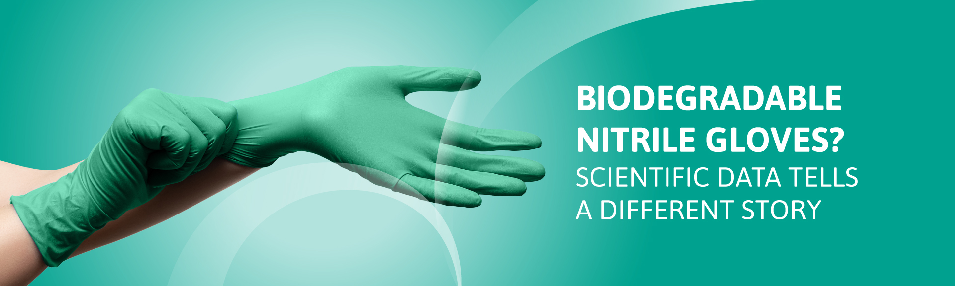Image of nitrile gloves by Ansell that represent the topic of debunking nitrile gloves biodegradability