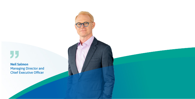 Neil Salmon, CEO, driving Ansell’s vision for global worker safety