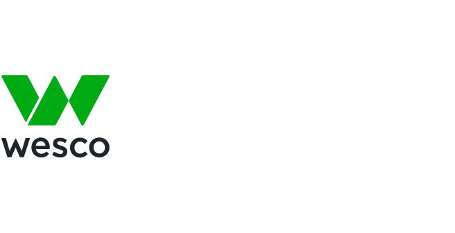 Image of WESCO logo that is one of Ansell's distributors for users to purchase Ansell products at their website