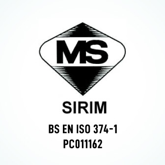 Official SIRIM Certification logo on Ansell products showcasing product quality and compliance with standards