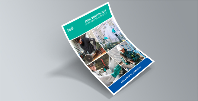 Mockup of Ansell Safety Solutions Guide