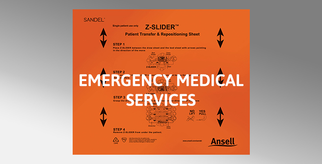 Image of a Z-slider step by step instruction for patient transfer and repositioning