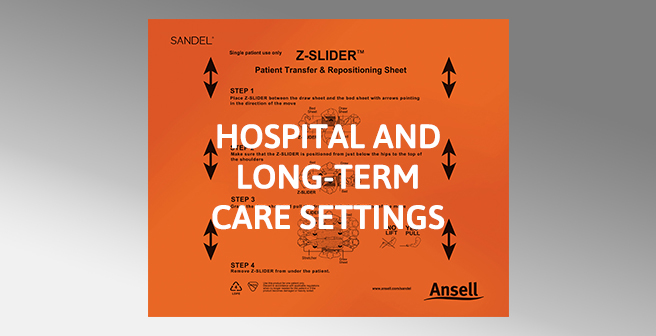 Image of a Z-slider step by step instruction for patient transfer and repositioning