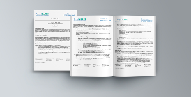 Hazards of powdered gloves