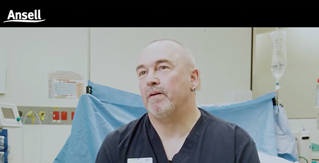 Healthcare professional shares experience with chemical glove allergy, its effects on work, and finding a solution.