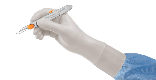 GAMMEX Non-Latex PI White Product Prop - SANDEL Scalpel