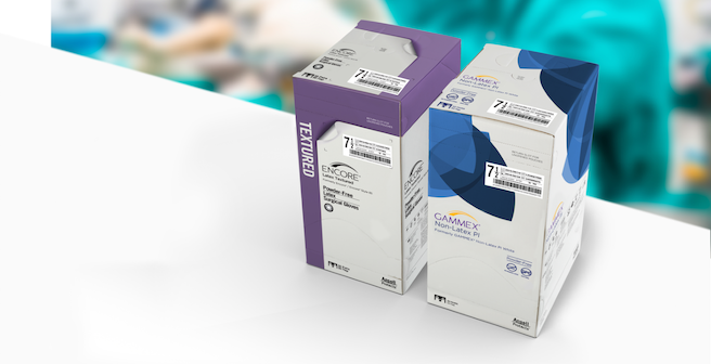 ENCORE Latex Textured & GAMMEX Non-Latex PI SMARTPack Vertical Group Shot - Closed