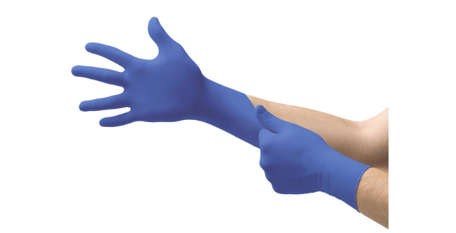 MICRO-TOUCH Blue Nitrile Blue Product - Donning Glove