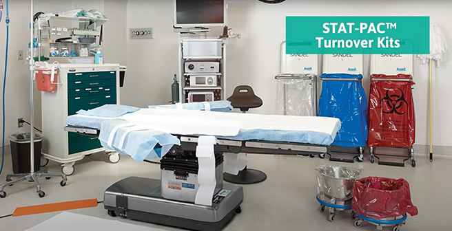 Minimize the risk of contamination and improve O.R turnover with Ansell SANDEL OR turnover solutions