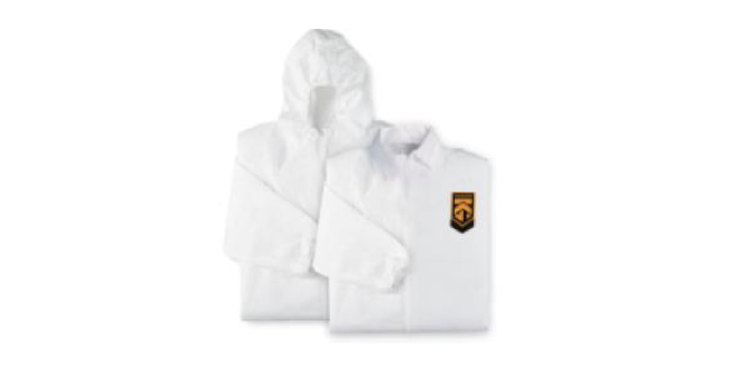 Image of KleenGuard body suit that is suitable for recycling under RightCycle recycling program