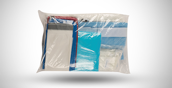 STAT-PAC™ custom O.R. turnover packs can include a variety of STAT-BLOC™ table sheets, draw sheets, arm board covers, headrest and pillow covers, and waste bags