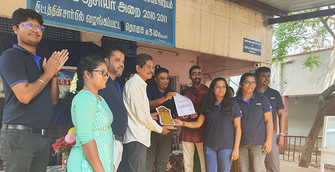 Desks for school in India initiative during Ansell's Global Volunteer Day 2025