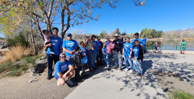 Supporting Junior Rangers in Reno during Ansell's Global Volunteer Day 2025