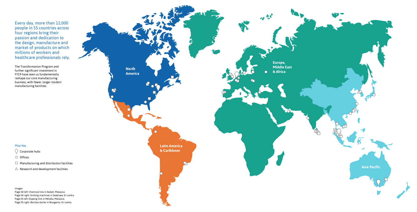 our global footprint header