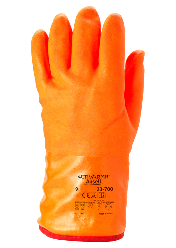 ActivArmr® 23-700 Previously known as: Polar Grip®  Robust insulated winter gloves with a turn-out barrier, protecting hands from liquid roll-off
