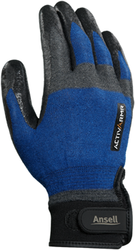 ANSELL 97-002 Cut Resistant Gloves,XL,Blue/Black,PR 