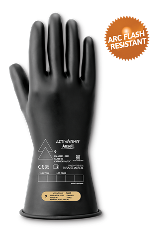 ActivArmr超薄电绝缘手套（防护等级00 – R0011BUL）