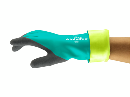 Ansell 58-735 Nitrile Cut Proof Rubber Gloves Size 9 L Food Approved Chemicals 