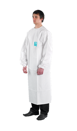 AlphaTec® 2000 STANDARD Apron with Sleeves Bound - Model 214