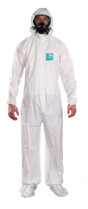 Ansell Michrochem  WH20-B-92-129 2XL Hooded Coverall Chemical Hazmat Suit 2 