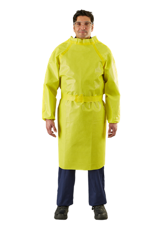 AlphaTec® 3000 Apron with Sleeves Ultrasonically Welded - Model 216