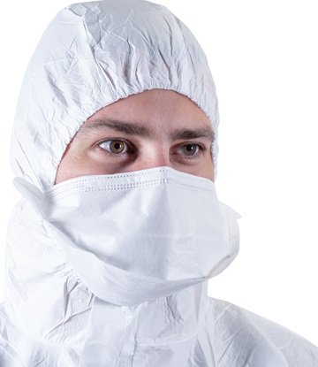 BioClean™ Ikke-steril DB ansigtsmaske med lomme BDBN