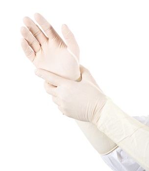 Nitrile Long decontamination gloves 1 Pair MEDICAL 400mm Size M 