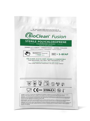Găng tay polychloroprene Vô khuẩn BioClean™ Fusion (Vô khuẩn) S-BFAP 