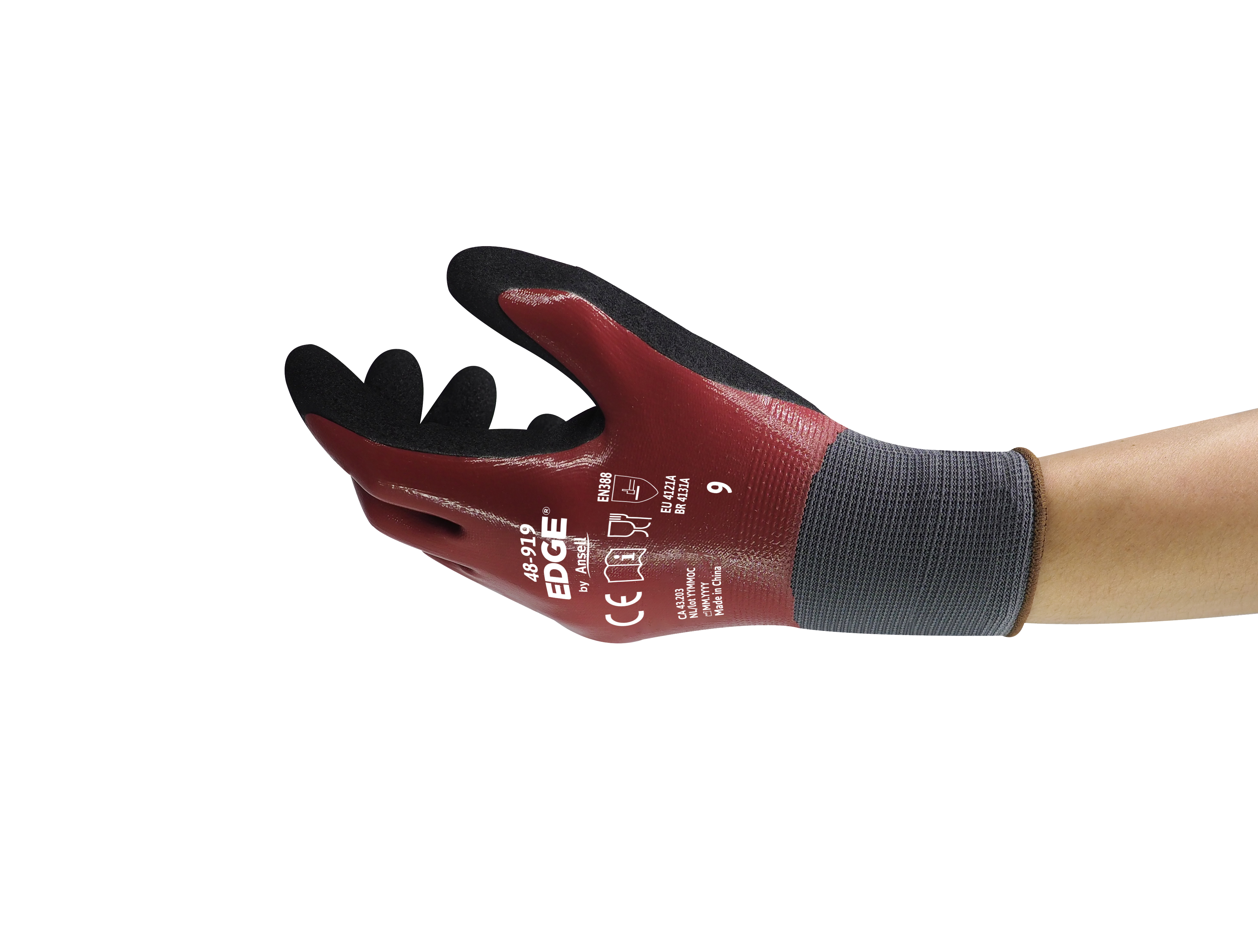 EDGE® 48-919 Light-duty safety gloves delivering excellent grip and abrasion and oil protection