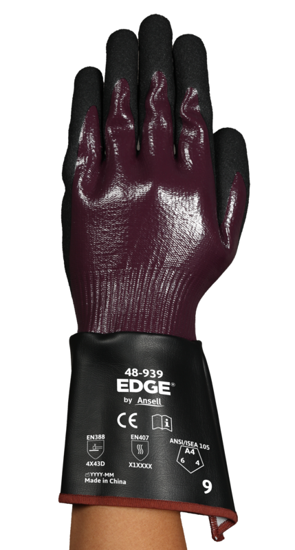 EDGE® 48-939 Economical solution for medium duty applications requiring high cut resistance, grip & oil-repellence performance in oily environment