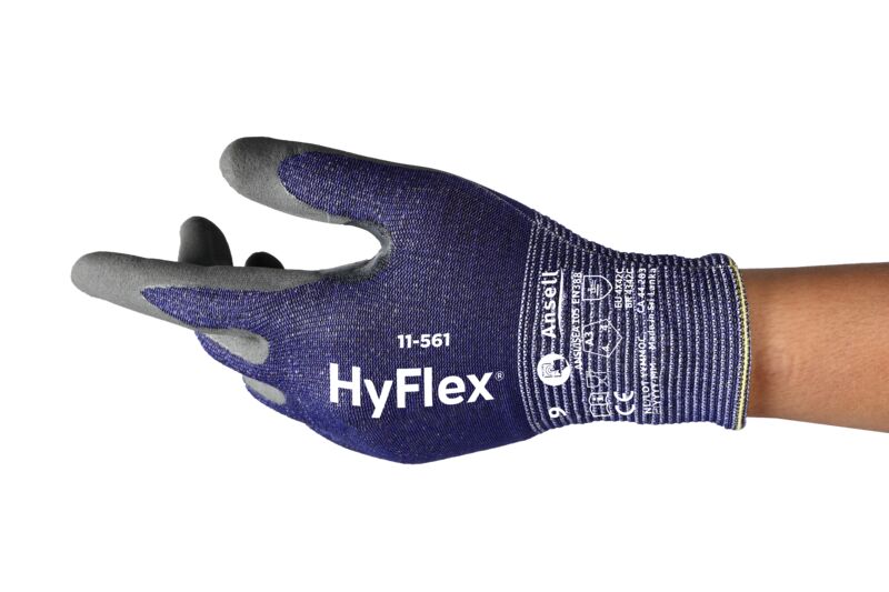 HyFlex® 11-561 Our lightest EN ISO CUT C & ANSI/ISEA 105-2024 CUT A3 glove* offering 2 times greater cut resistance*