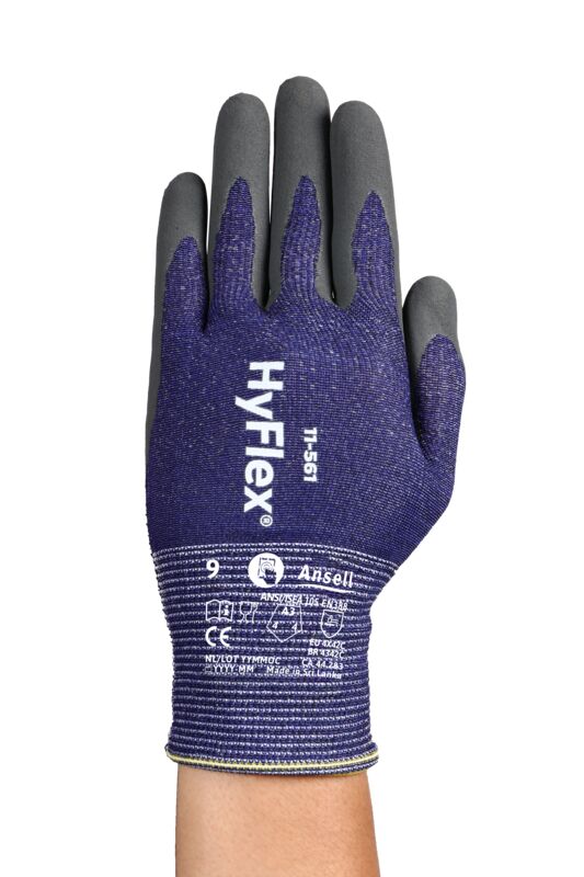 HyFlex® 11-561 Ultra-lightweight ANSI/ISEA 105-2024 CUT A3/ EN ISO C glove - 20% lighter* with 2 times greater cut resistance**