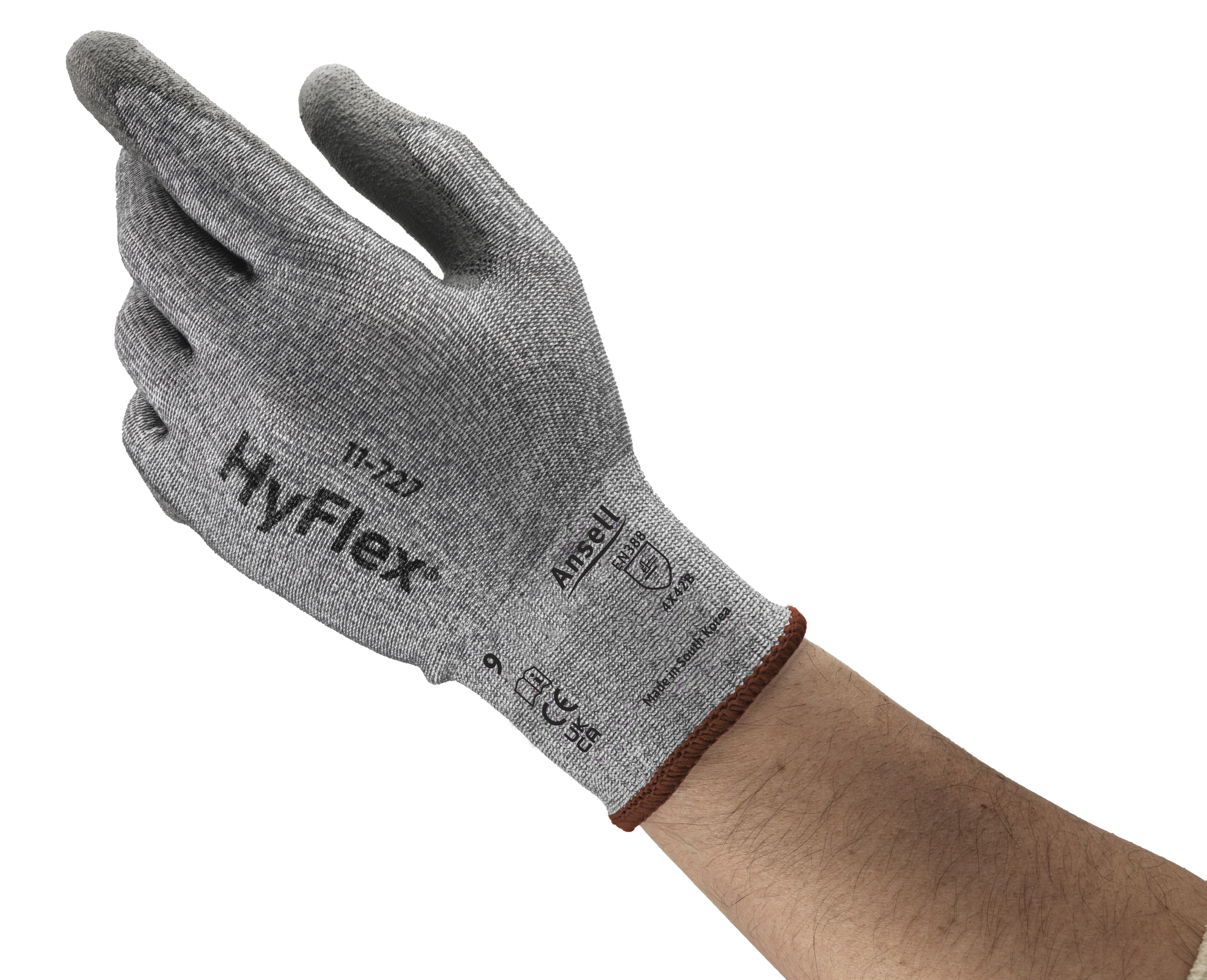 HyFlex® 11-727 Ultralight abrasion-resistant gloves that offer barehand comfort, dexterity and protection