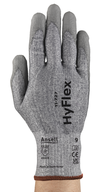 HyFlex® 11-727 Ultralight abrasion-resistant gloves that offer barehand comfort, dexterity and protection