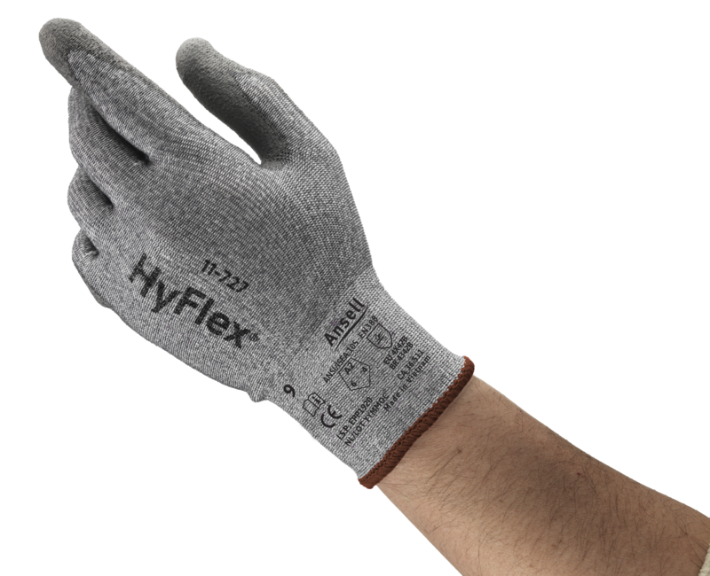 HyFlex® 11-727 Ultralight abrasion-resistant gloves that offer barehand comfort, dexterity and protection