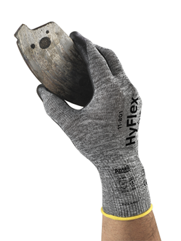 XL 4 pr Ansell 11-801 HyFlex Nylon Gloves Black Foam Nitrile Coating,Size 11