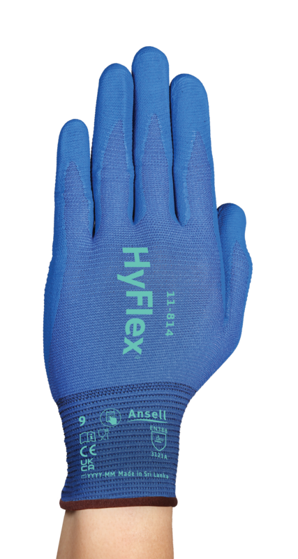 HyFlex 11-814 Thin breathable multi-purpose gloves designed for a true second-skin feel and precision performance