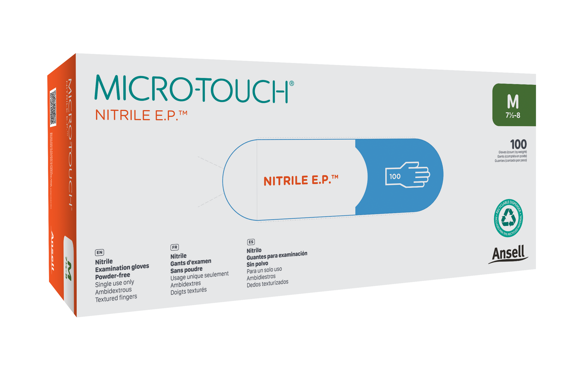 MICRO-TOUCH® Blue Nitrile Nitrile, powder-free medical exam glove with exceptional fit and reliable protection