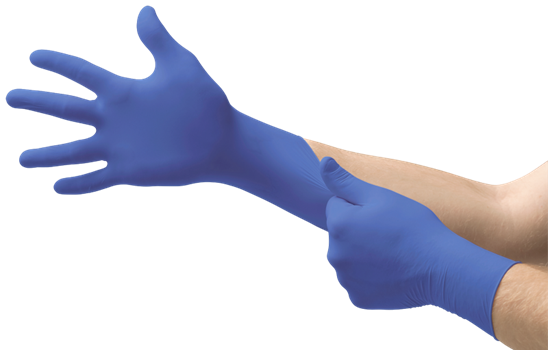 MICRO-TOUCH Blue Nitrile Gloves