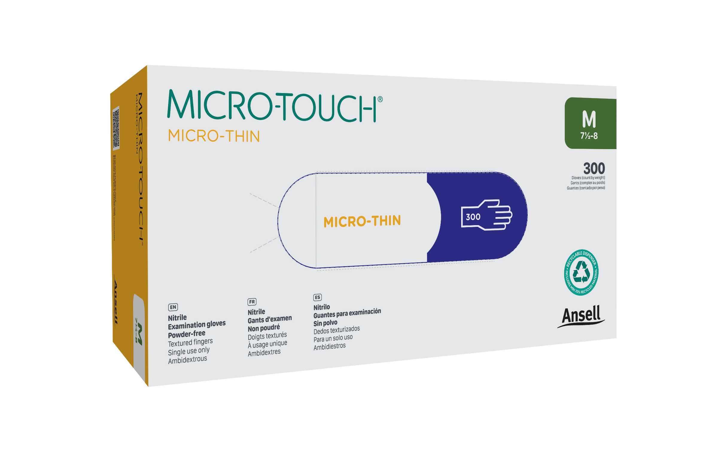 MICRO-TOUCH® Micro-Thin™ Nitrile Nitrile, powder-free medical exam glove with a thin film formulation for excellent tactile sensitivity