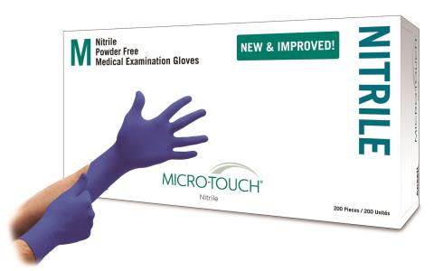 NiTouch Box Of 100 Powder Free Nitrile Gloves BLACK Large Made In Malaysia