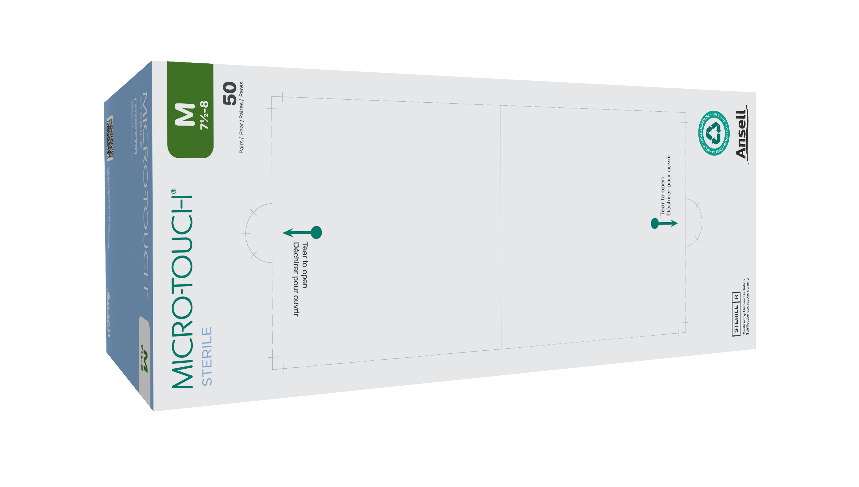 MICRO-TOUCH® Sterile Latex sterile medical exam gloves with comfortable inner coating