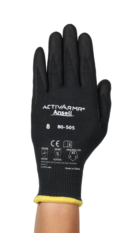Ansell first ANSI/ISEA 105 Cut A5 & conductive heat resistant level 2* glove offering uncompromising comfort and dexterity