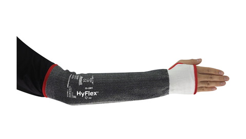 HyFlex® 11-281 Protective arm sleeves with thumb slot, combining cut protection with unmatched comfort