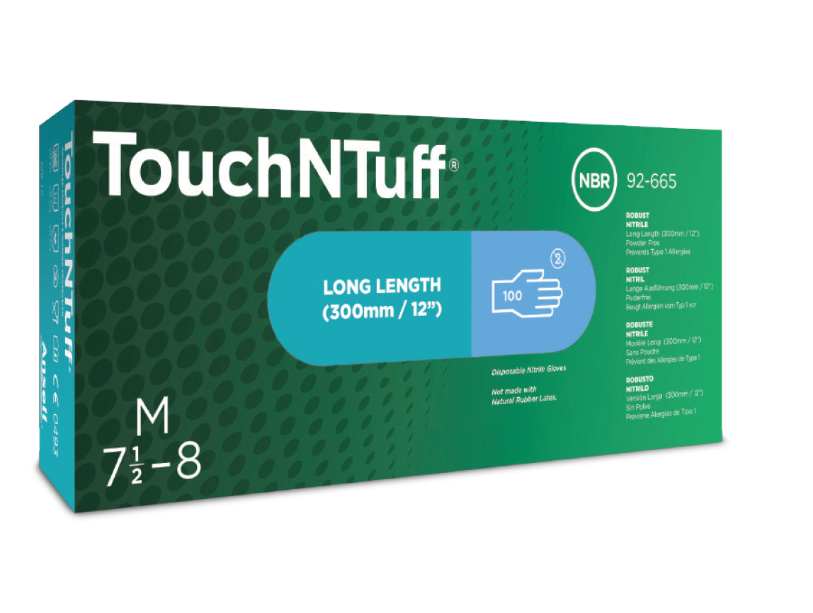 TouchNTuff 92-665  Glove Packaging