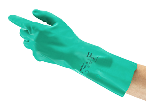 Ansell 37-646 Chemical Resistant Gloves Green Sz 10 PR PK 12 for sale online 