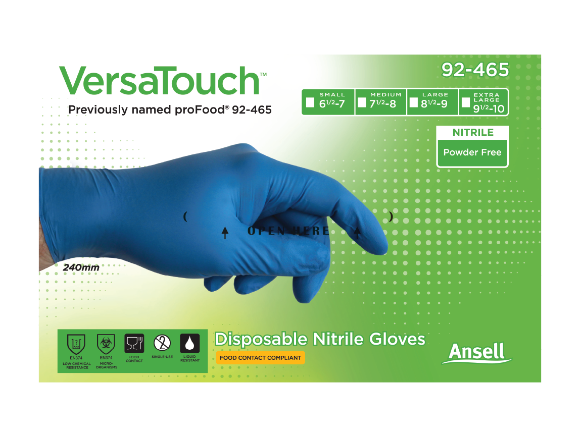 VersaTouch 92-465 Glove Packaging